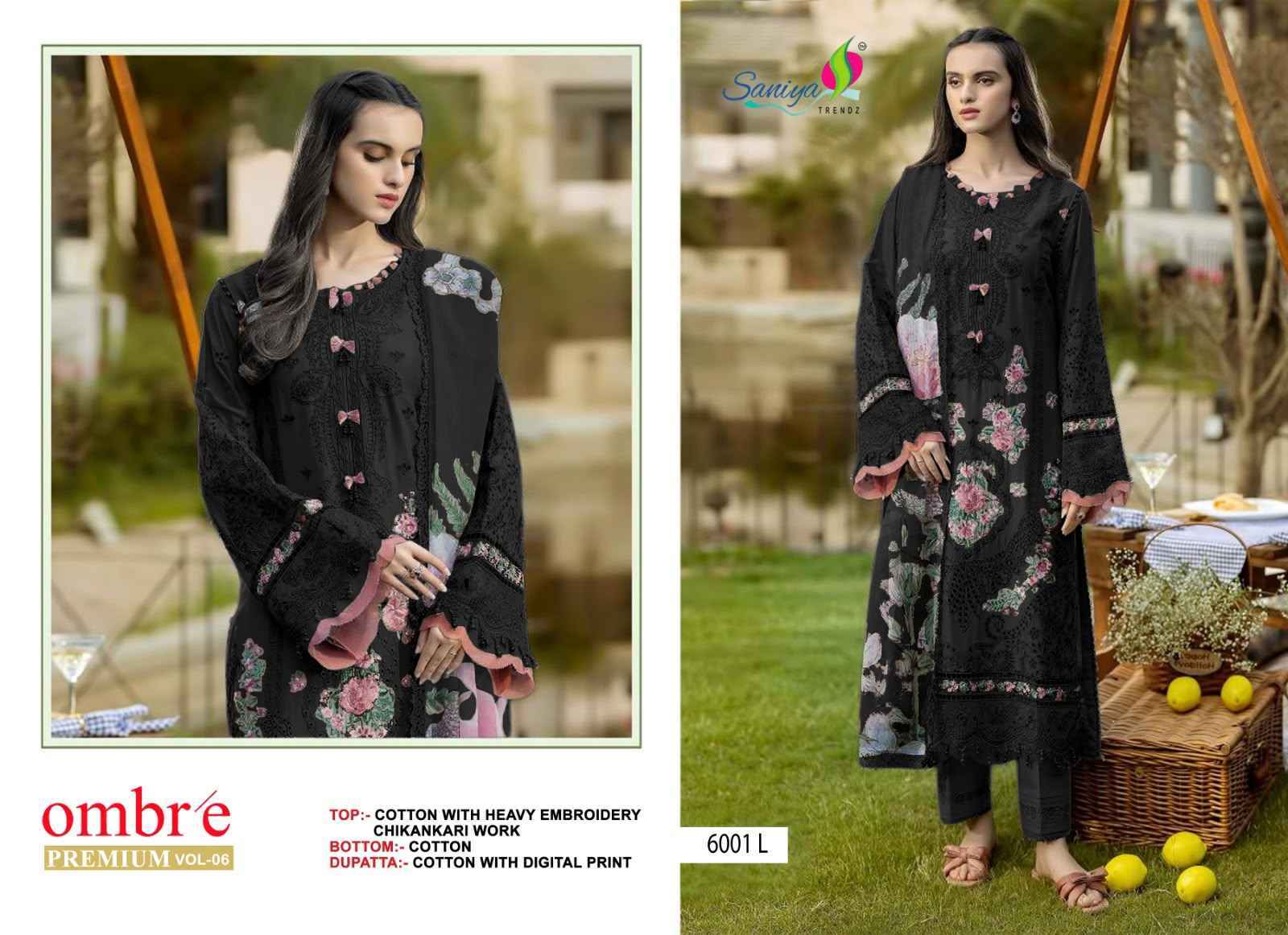 Saniya Trendz Ombre Vol 6 Cotton Dress Material 4 pcs Catalogue