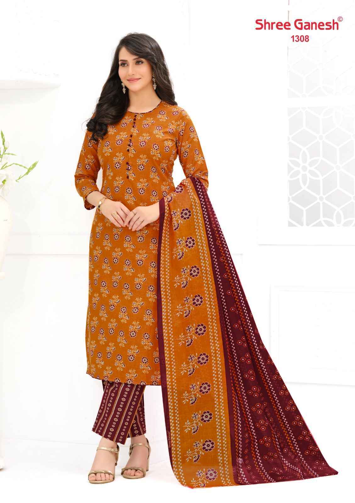 Shree Ganesh Ajrak Vol 3 Readymade Cotton Dress 12 pcs Catalogue