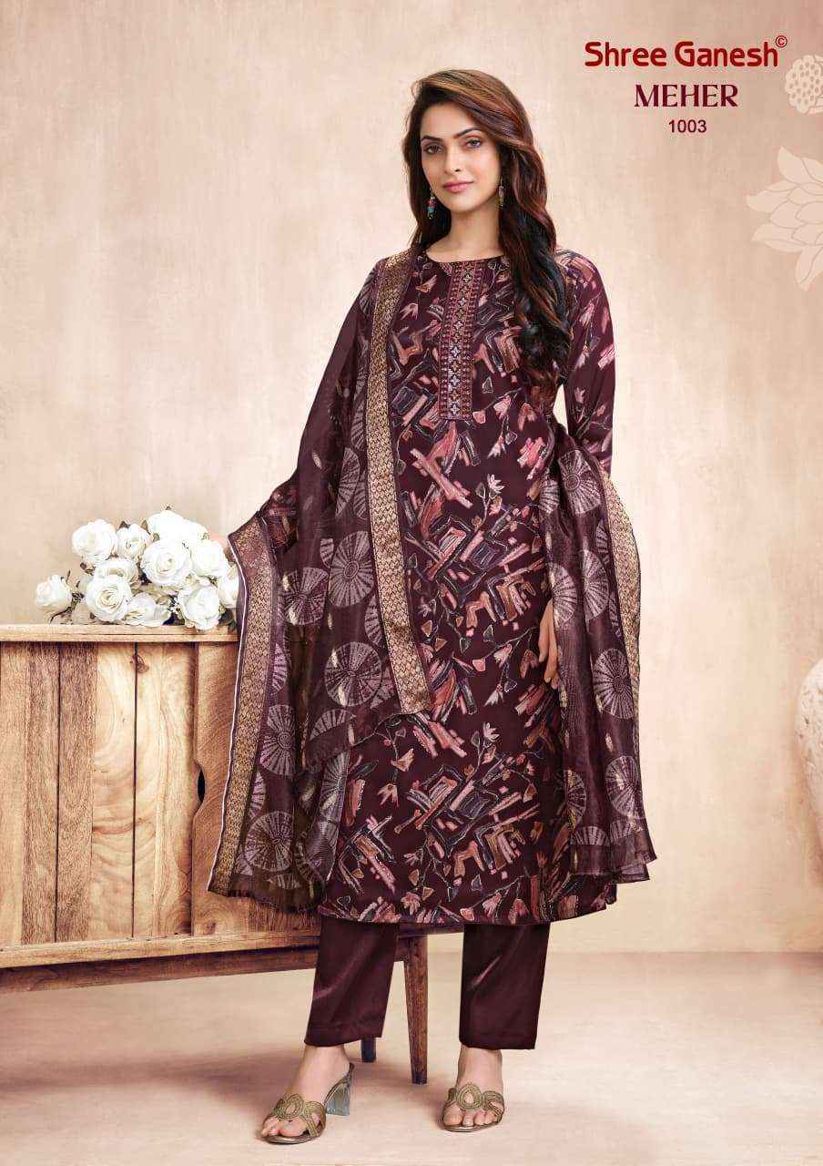 Shree Ganesh Meher Vol 1 Readymade Cotton Dress 10 pcs Catalogue