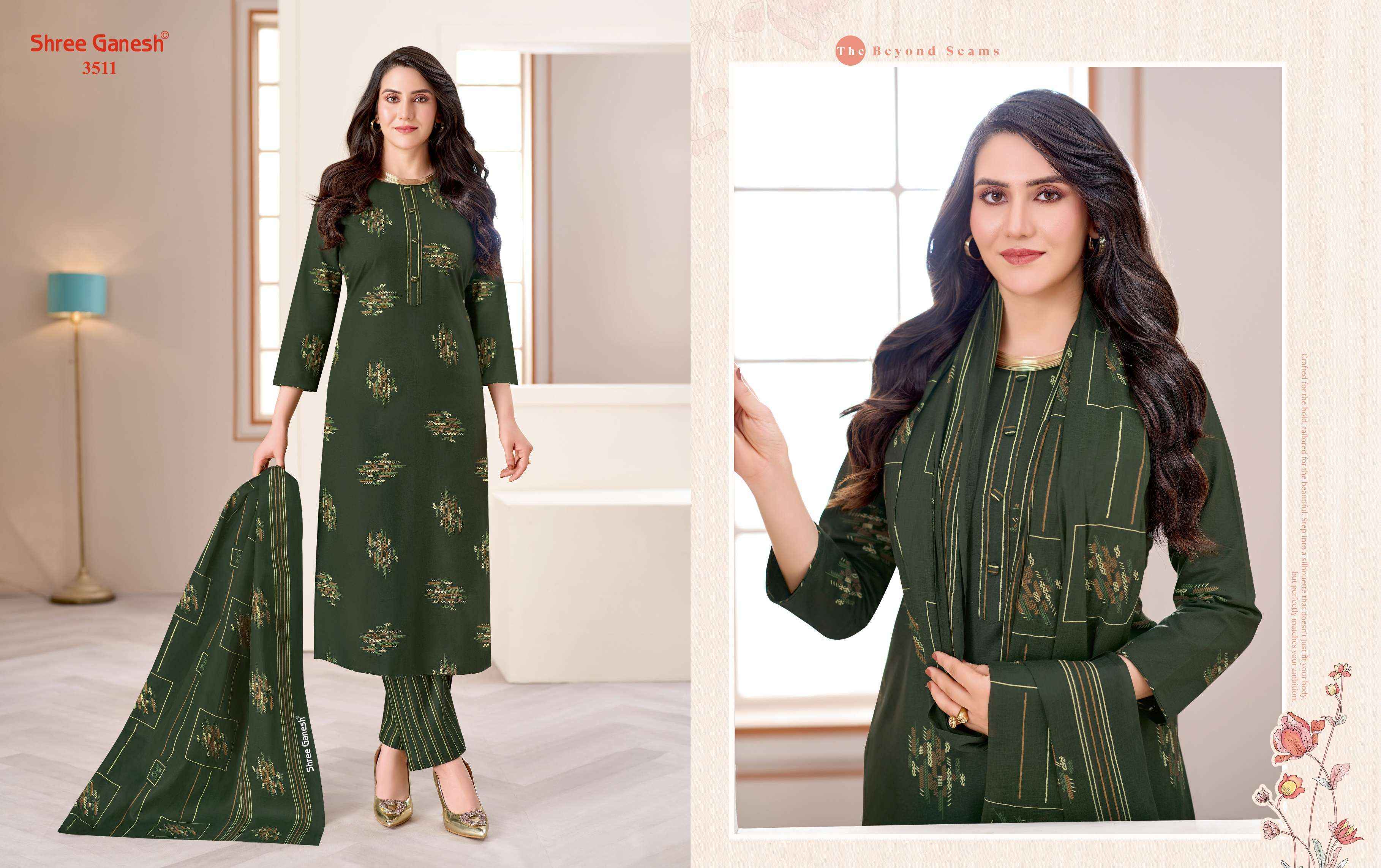 Shree Ganesh Samaiyra Vol 25 Cotton Dress Material 18 pcs catalog