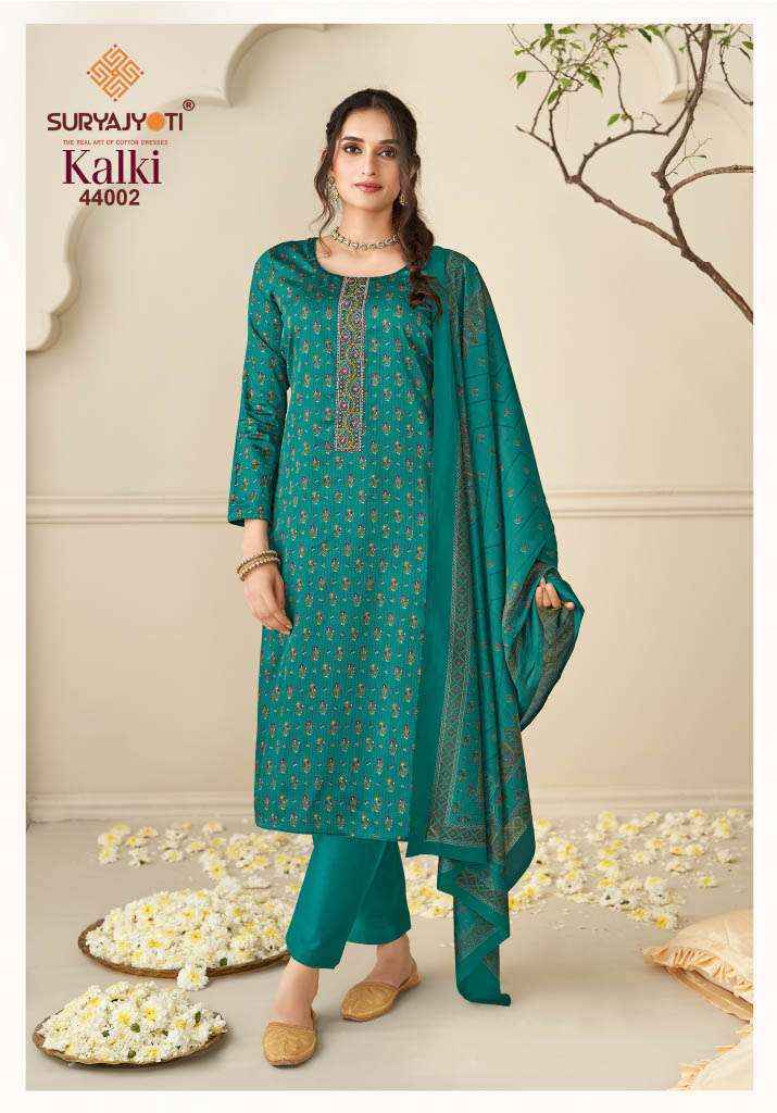 Suryajyoti Kalki Vol 44 Jam Satin Dress Material 8 Pcs Catalouge