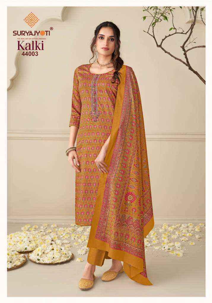 Suryajyoti Kalki Vol 44 Jam Satin Dress Material 8 Pcs Catalouge