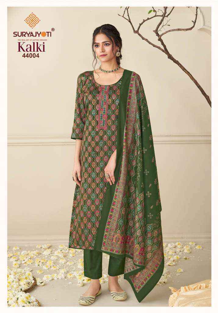 Suryajyoti Kalki Vol 44 Jam Satin Dress Material 8 Pcs Catalouge