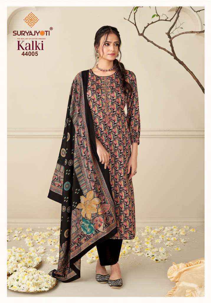 Suryajyoti Kalki Vol 44 Jam Satin Dress Material 8 Pcs Catalouge