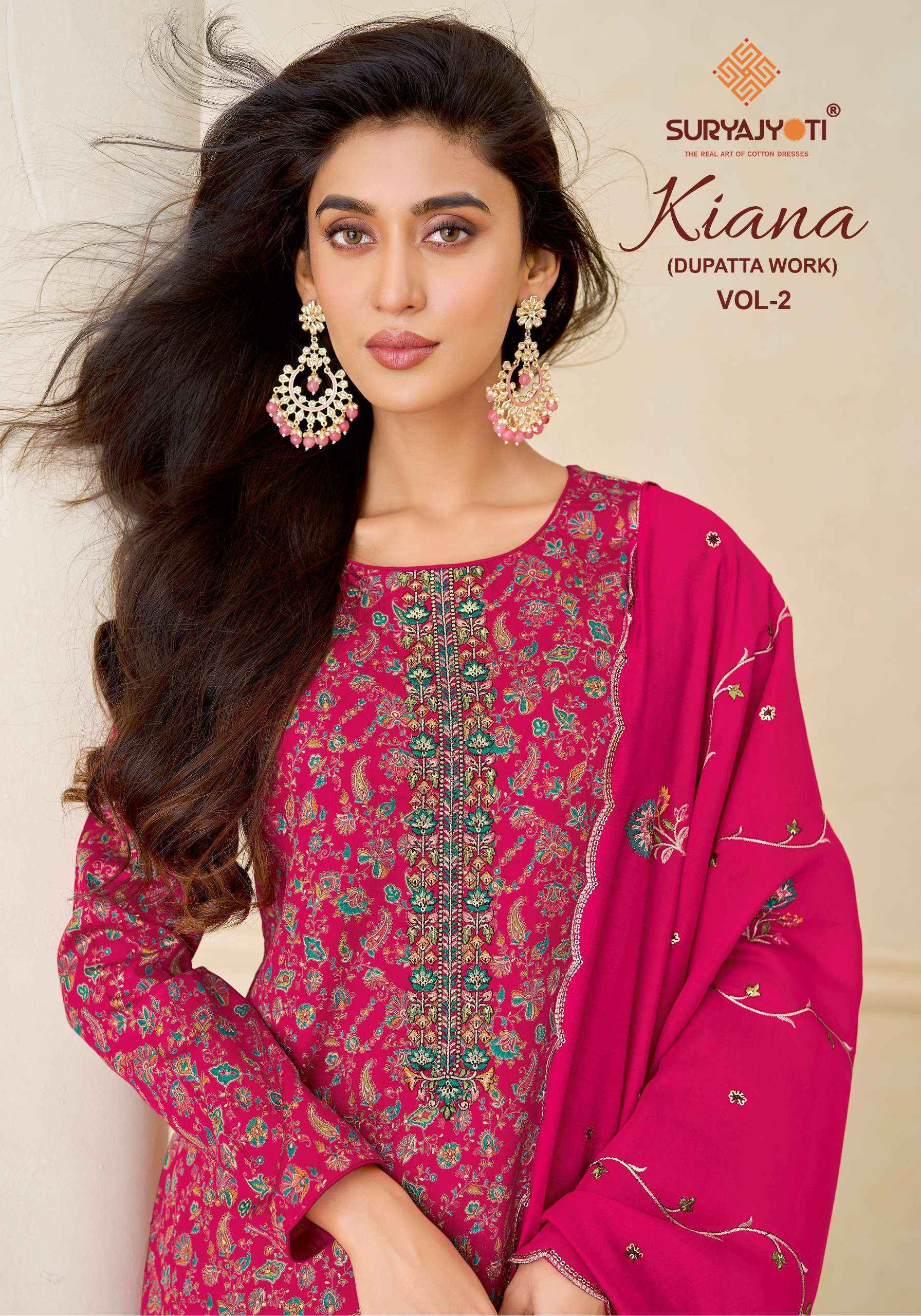 Suryajyoti Kiana Vol 2 Jam Satin Dress Material 6 Pcs Catalouge
