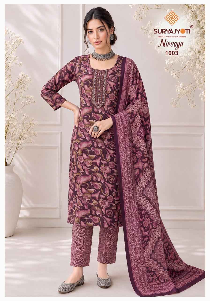 Suryajyoti Nirvaya Vol 1 Readymade Rayon Dress 10 pcs Catalogue