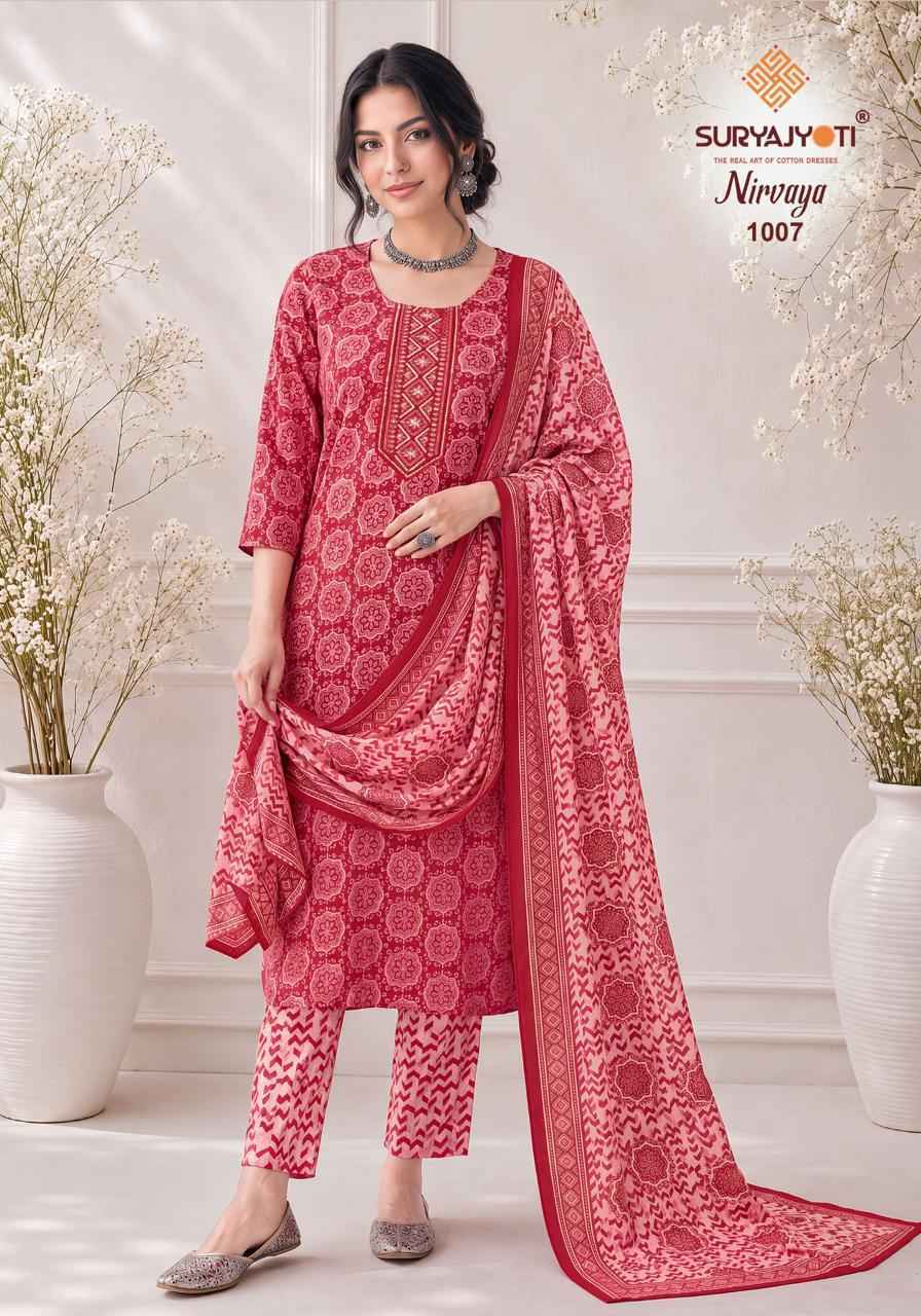 Suryajyoti Nirvaya Vol 1 Readymade Rayon Dress 10 pcs Catalogue