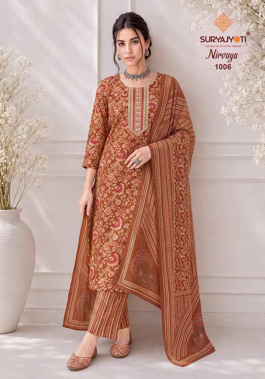 Suryajyoti Nirvaya Vol 1 Readymade Rayon Dress 10 pcs Catalogue