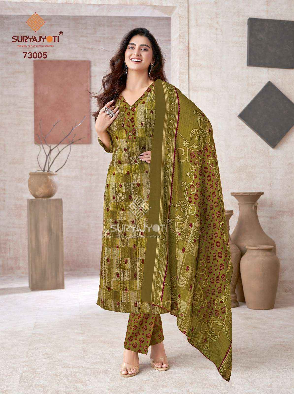 Suryajyoti Trendy Cotton Vol 73 Cotton Dress Material 20 pcs Catalogue