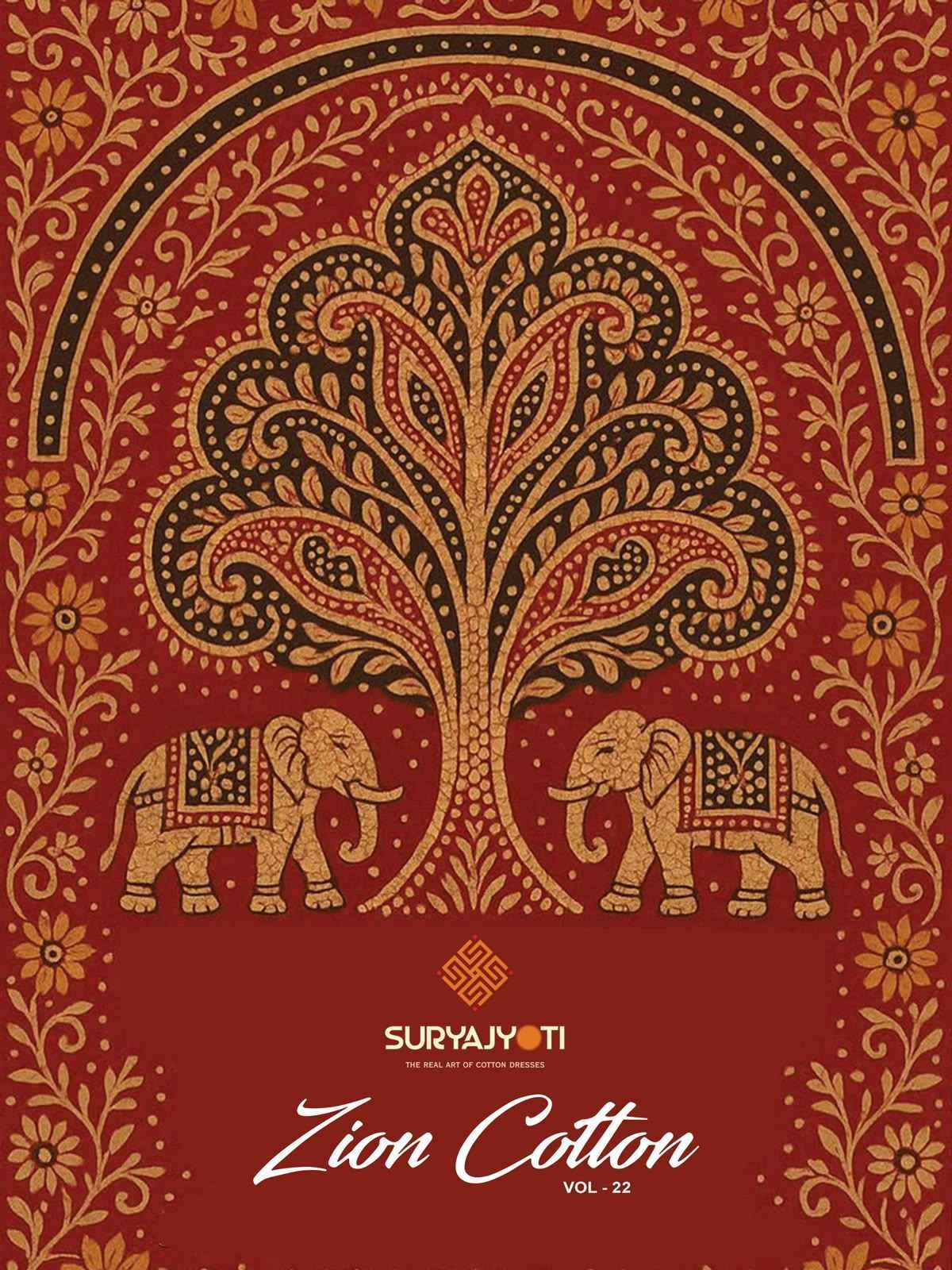 Suryajyoti Zion Cotton Vol 22 Readymade Cotton Dress 16 pcs Catalogue
